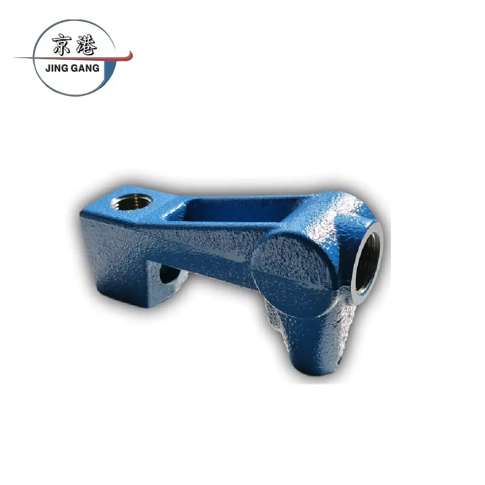 Sand Casting 450 12 Gr 65 45 12 Oiler Body With Blue Painting And Cnc Machining Hole
